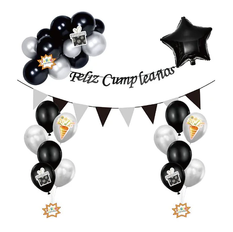 Pack negro Plateado