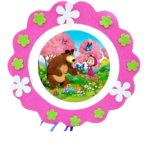 Piñata cumpleaños masha y el oso 