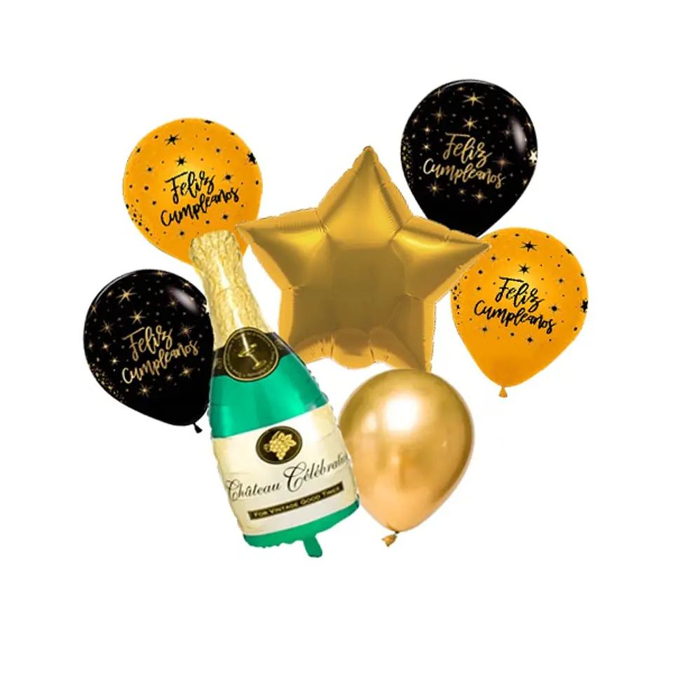 Set de globos botella champagne 1