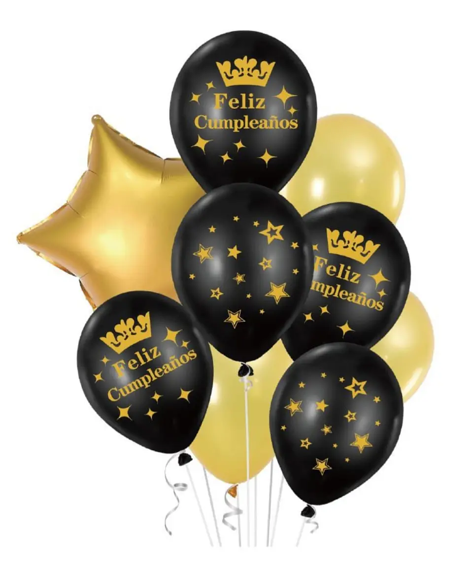 Set de globos Feliz cumpleaños 1