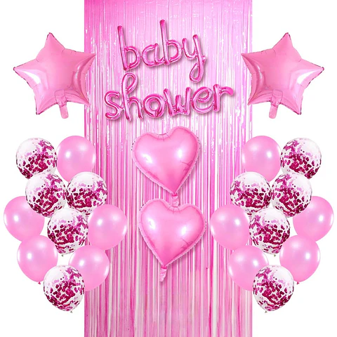 Decoración completa baby shower niña