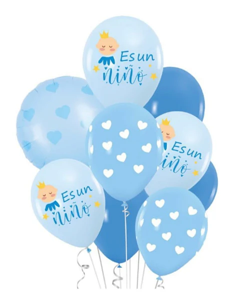 Set de globos decorativos es un niño