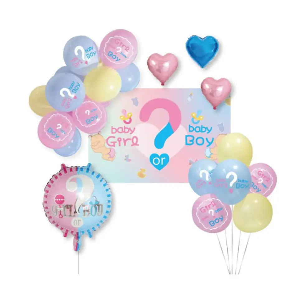 Decoración para revelación de sexo niño niña 1