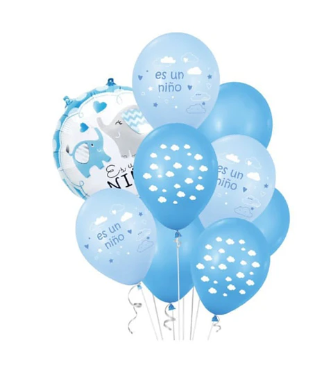 Set de globos decorativos es un niño