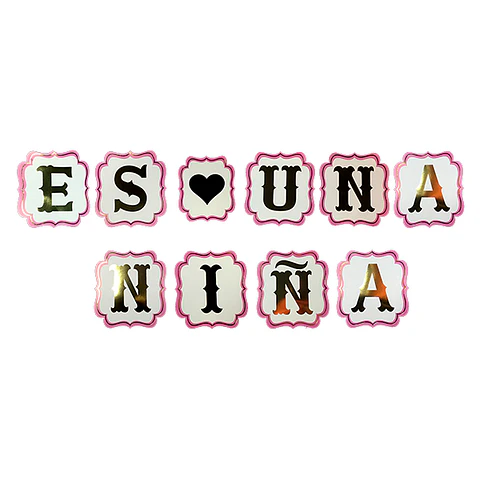 Guirnalda decorativa es una niña