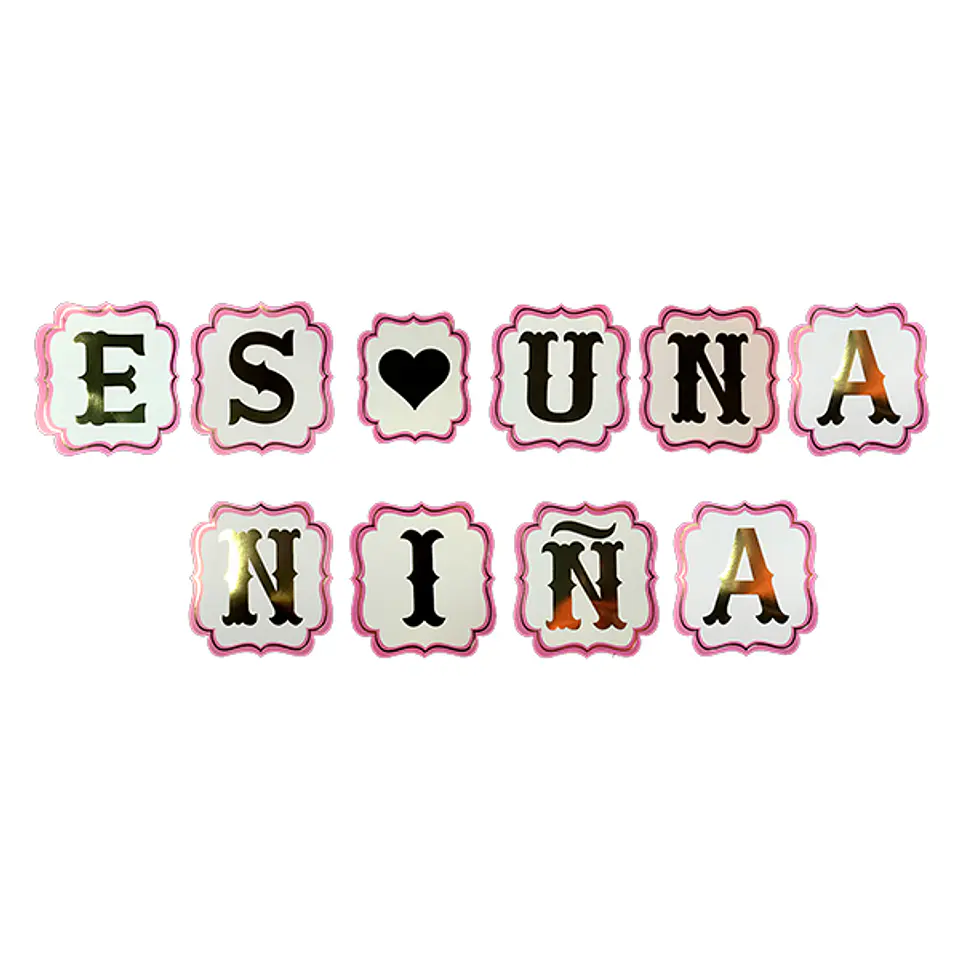 Guirnalda decorativa es una niña 1