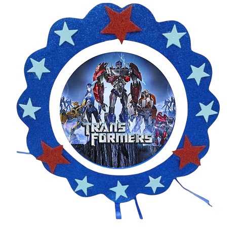 Piñata cumpleaños transformers