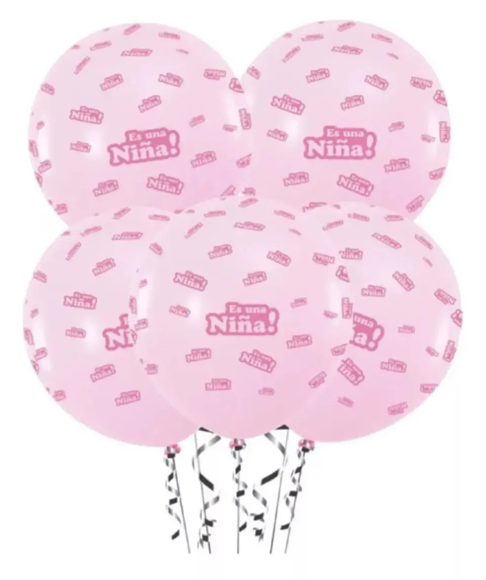 Set de globos látex es una niña 1