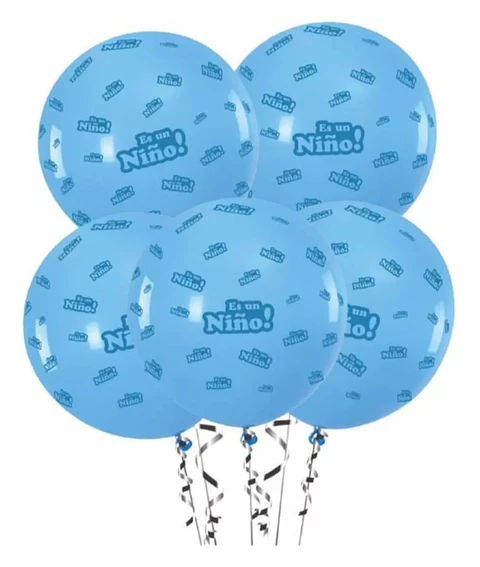 Set de globos látex es un niño