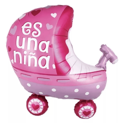 Globo coche decorativo es una niña