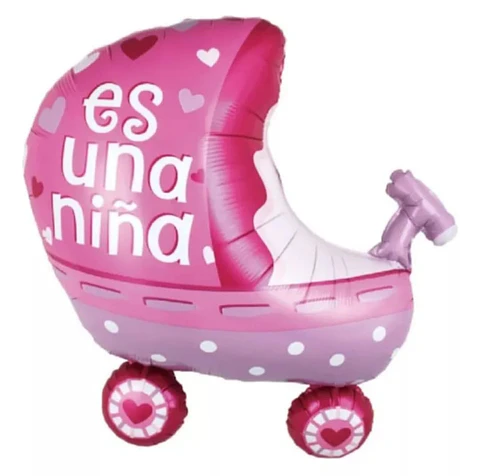 Globo coche decorativo es una niña