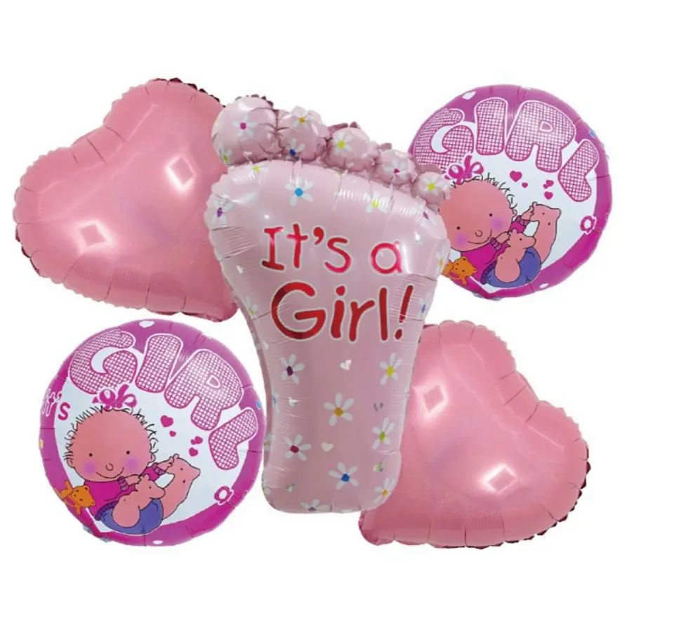 Set de globos metálicos de niña 1