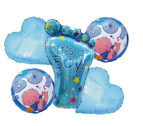 Set de globos metálicos de niño
