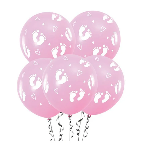 Set de globos decorativos rosado 