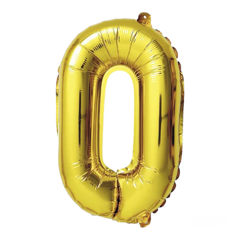 Números del 0-9 Dorado