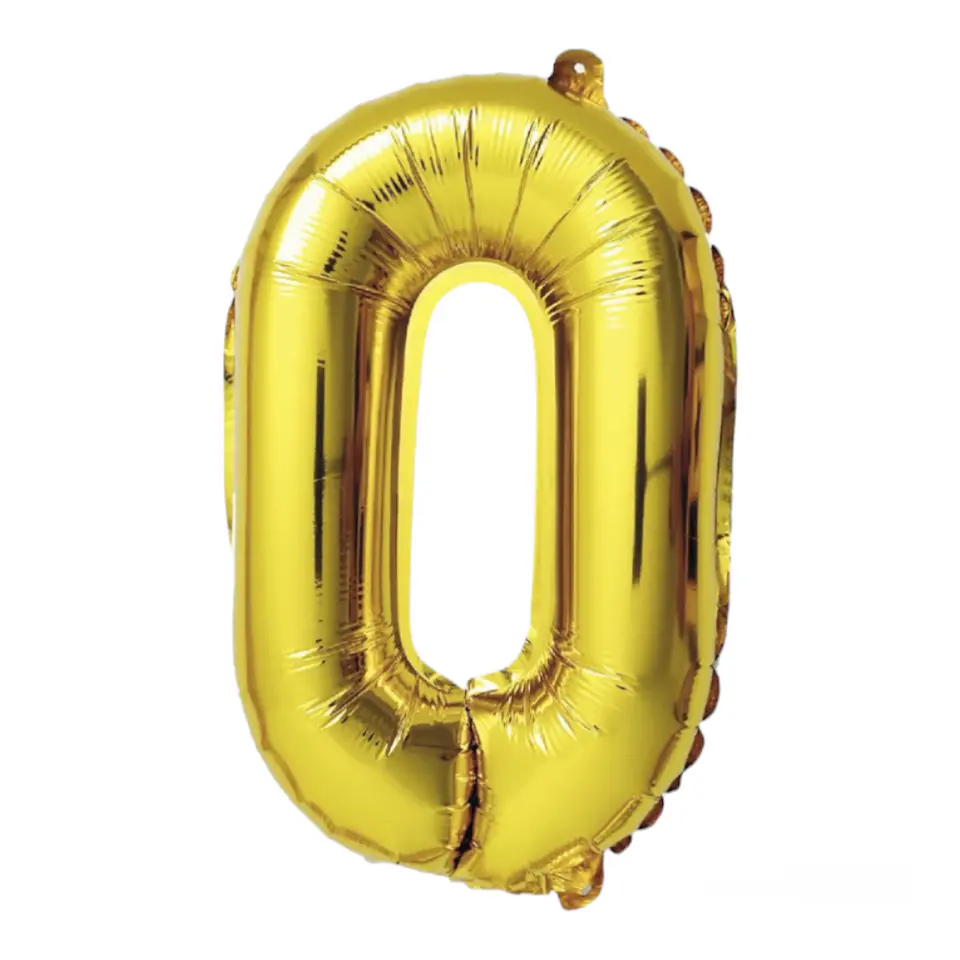 Números del 0-9 Dorado 2