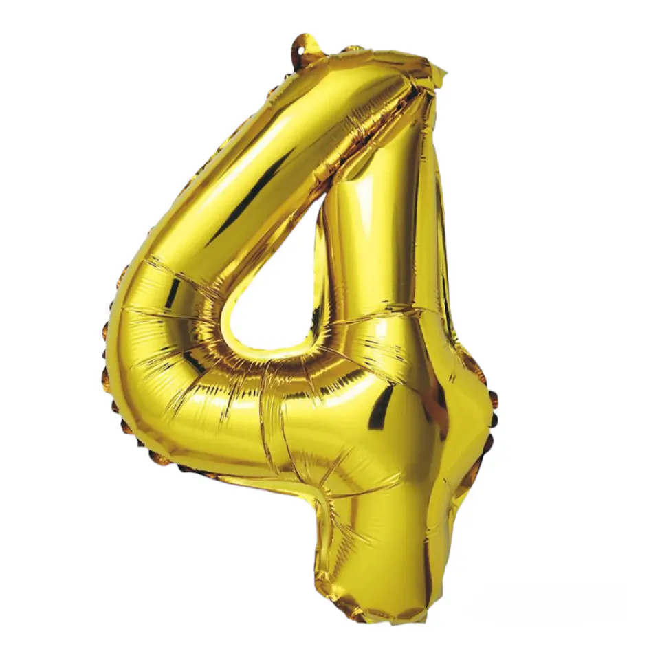 Números del 0-9 Dorado 5