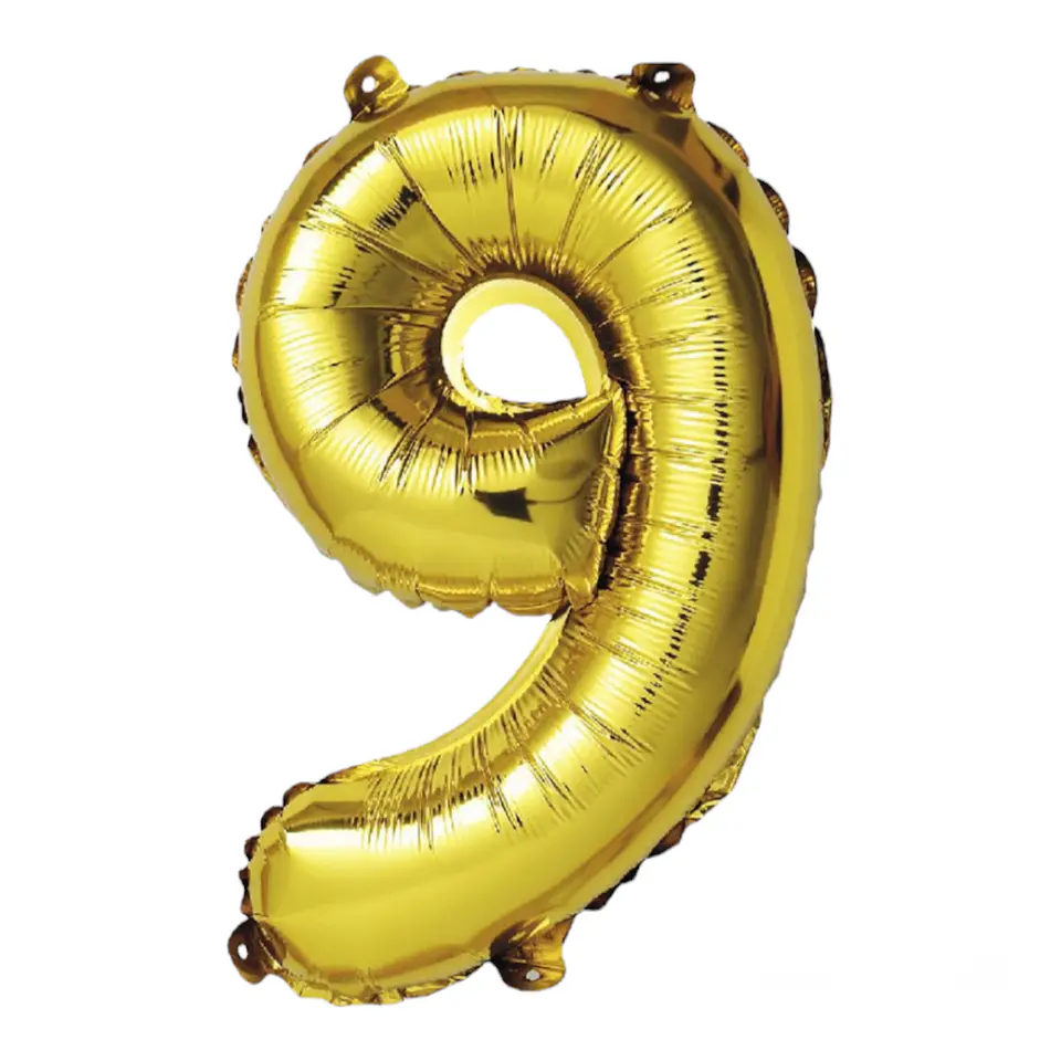 Números del 0-9 Dorado 10