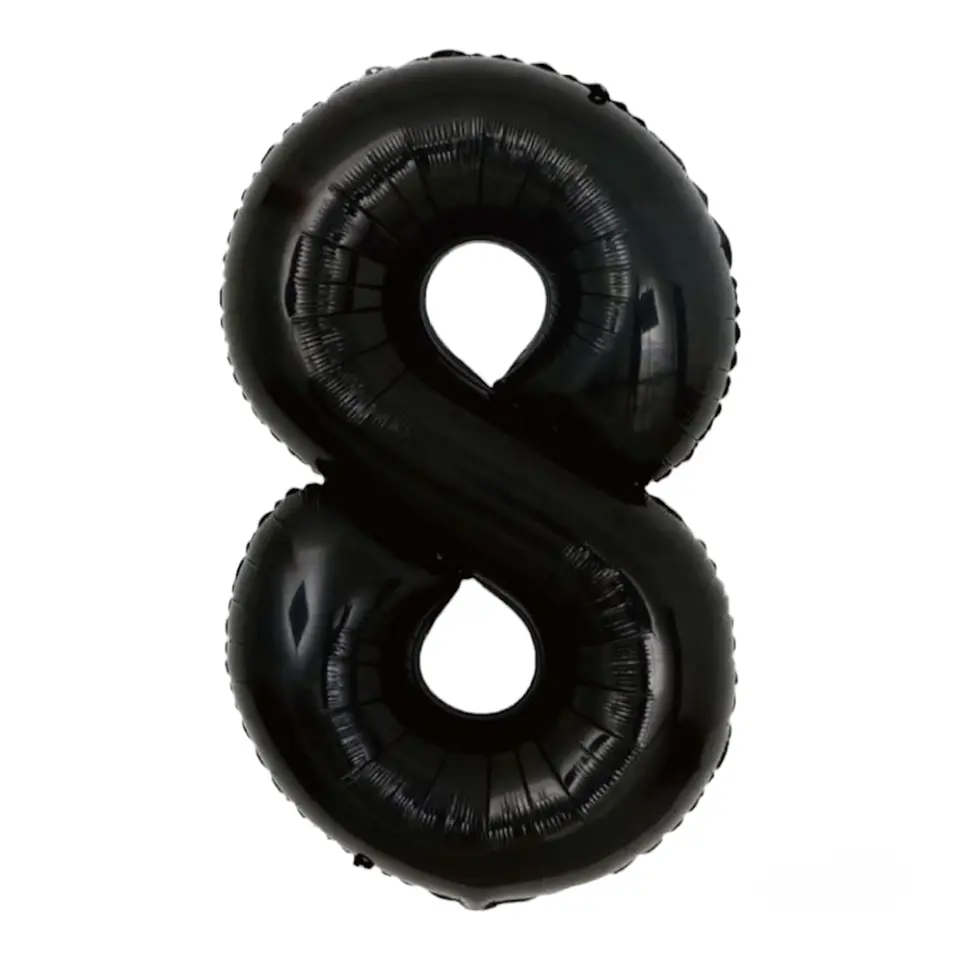 Números del 0-9 Negro  9
