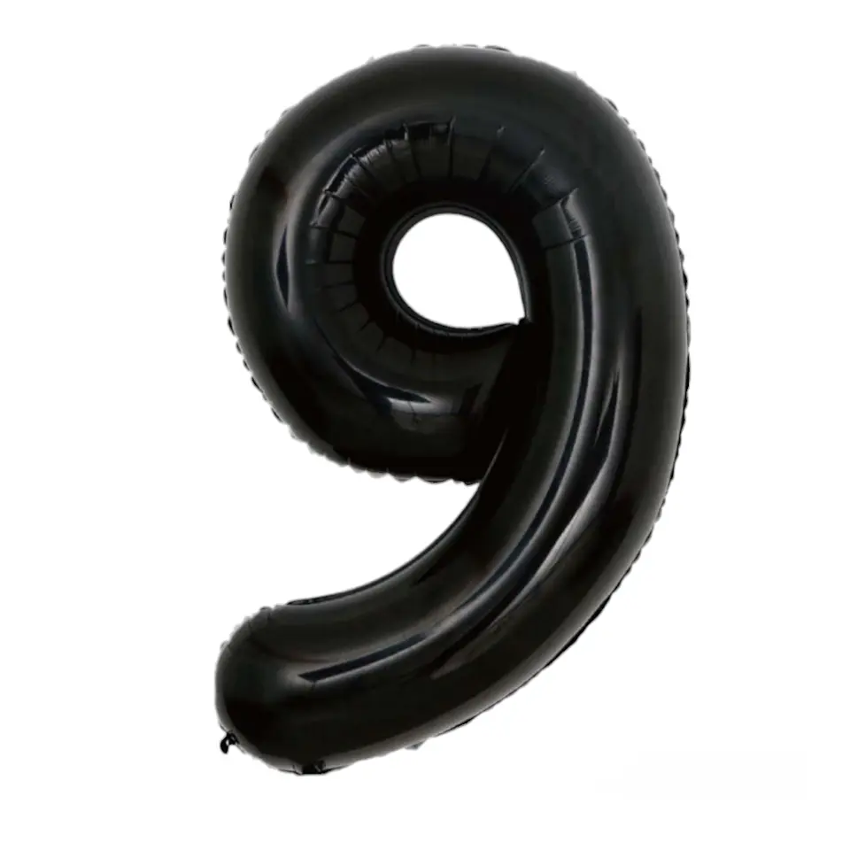 Números del 0-9 Negro  10