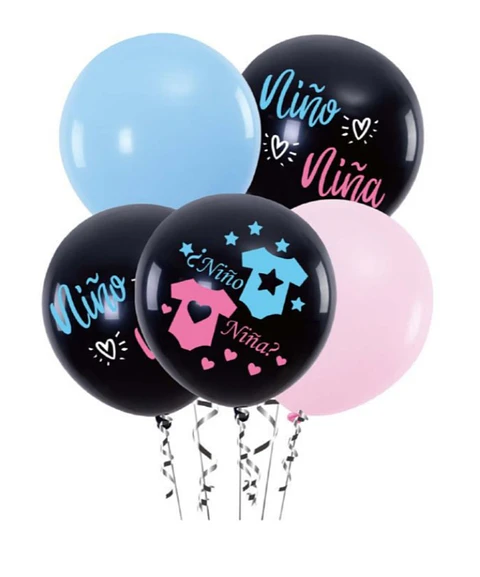 Globos decorativos niño niña 