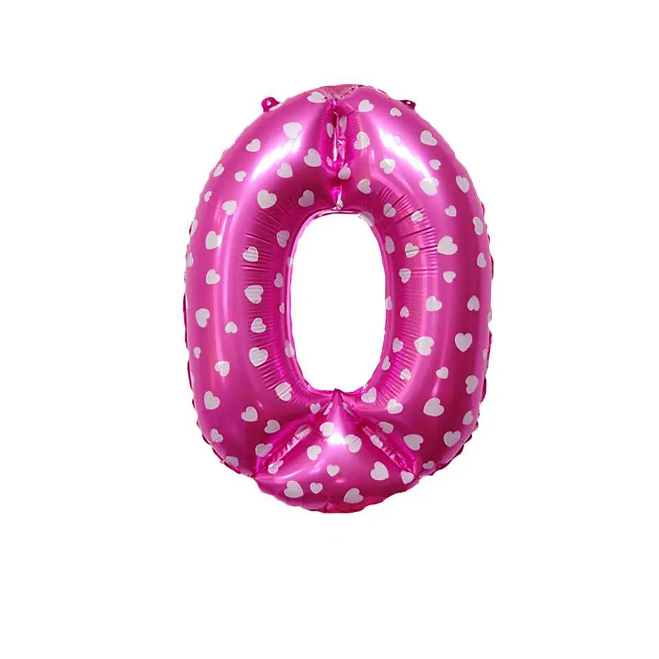 Números del 0-9 Fucsia 2