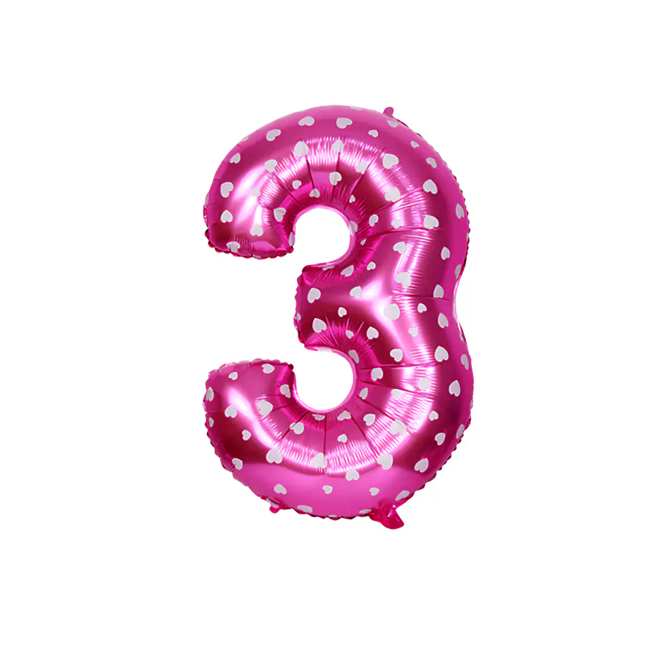 Números del 0-9 Fucsia 4