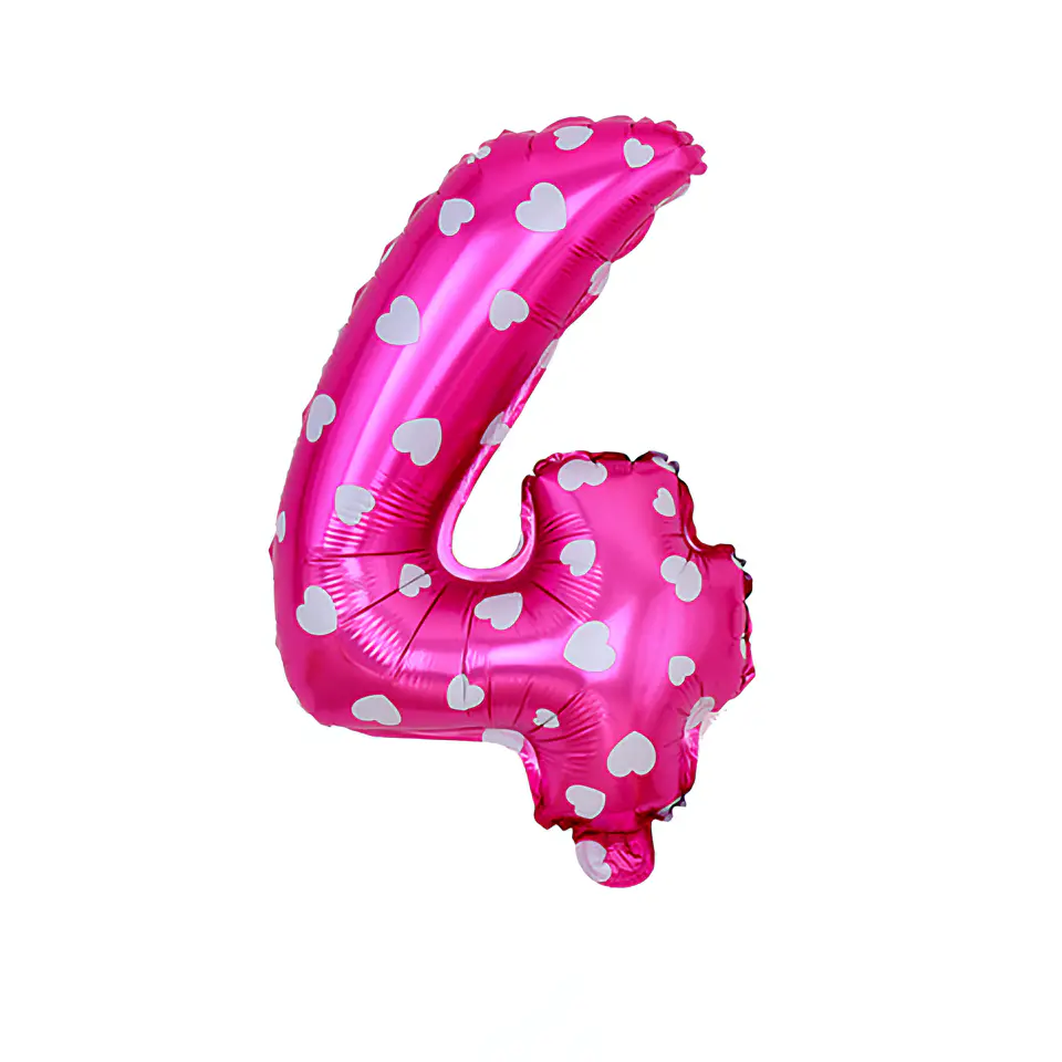 Números del 0-9 Fucsia 5