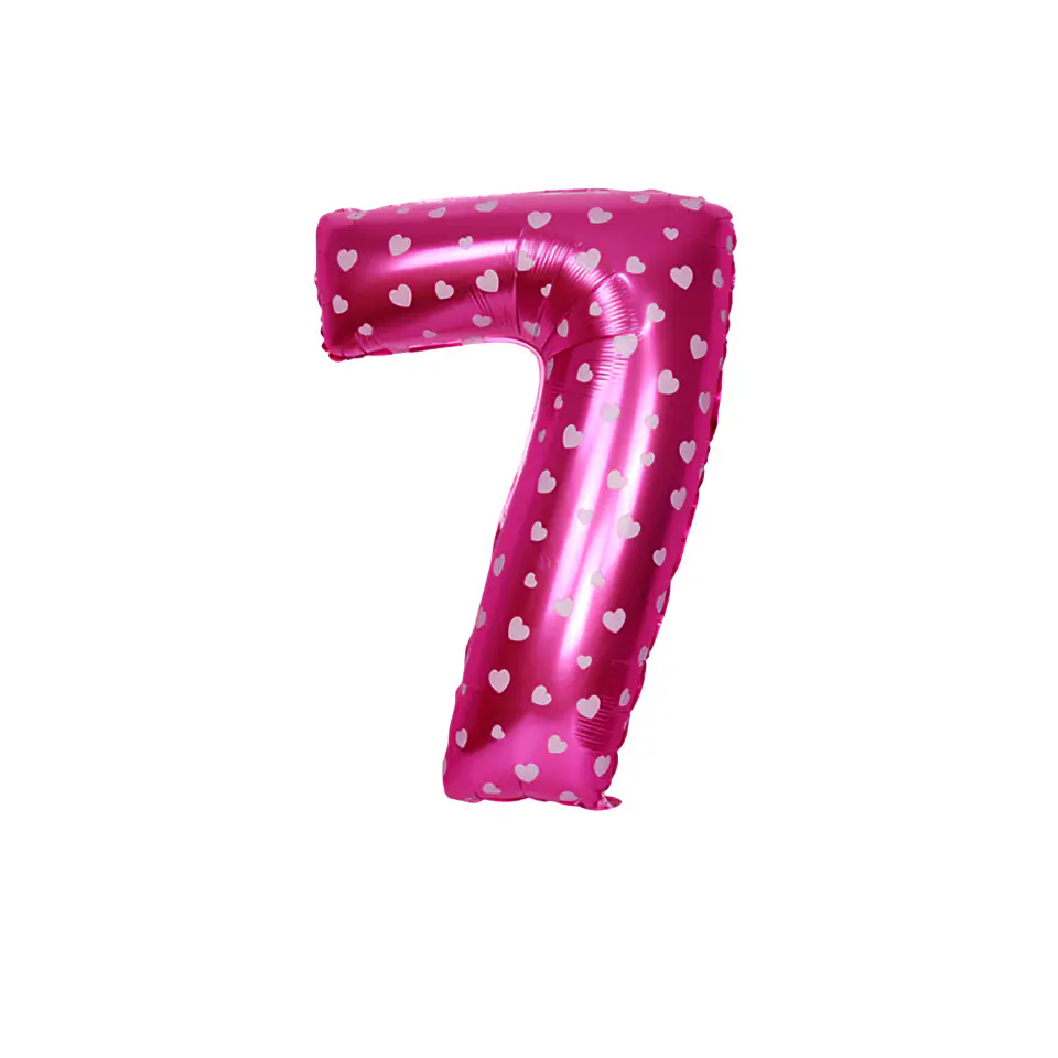 Números del 0-9 Fucsia 8