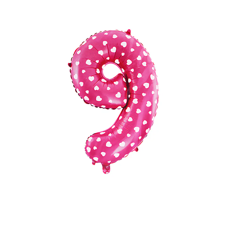 Números del 0-9 Fucsia 10