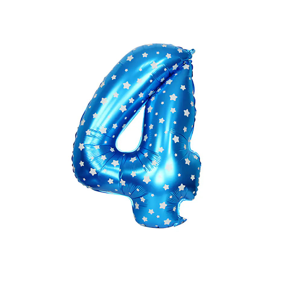 Números del 0-9 azul 5