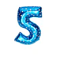 Números del 0-9 azul - Miniatura 6