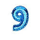 Números del 0-9 azul - Miniatura 10