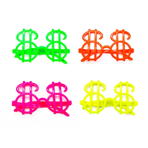 Lentes dólar flúor 5 unidades