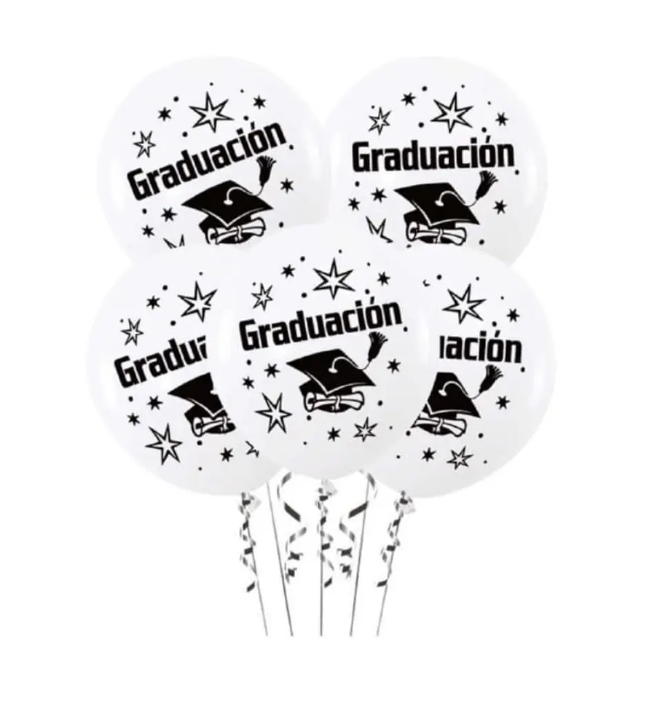 Set de globos látex graduación  1
