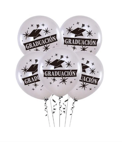 Set de globos látex graduación 
