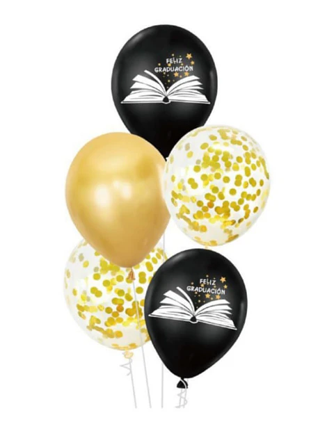 Set de globos látex graduación