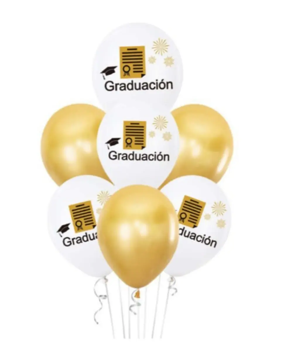 Set de globos látex graduación 5 piezas  1