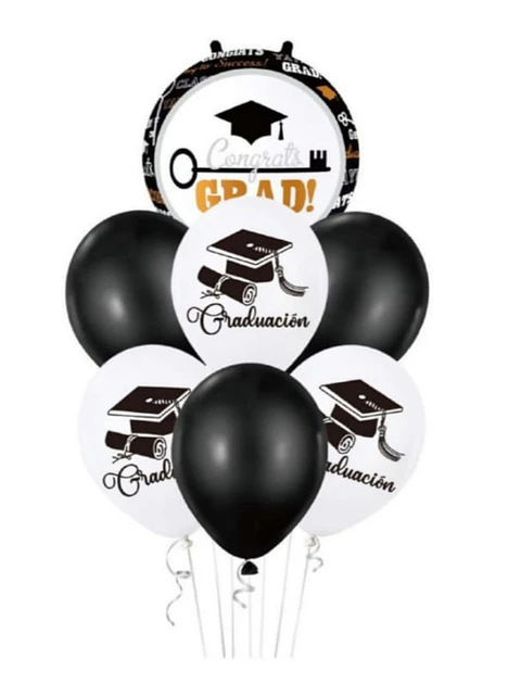 Set de globos decorativos graduación