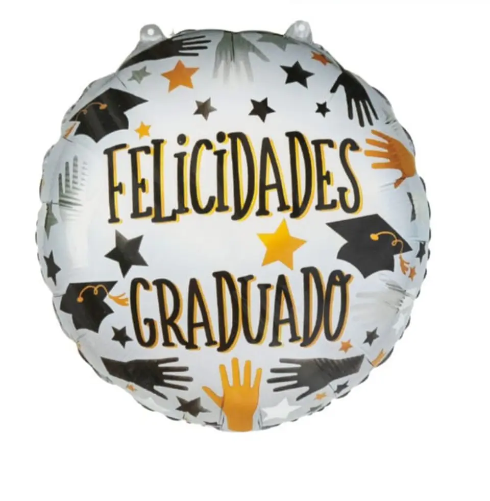 Globo metálico felicidades graduado  1