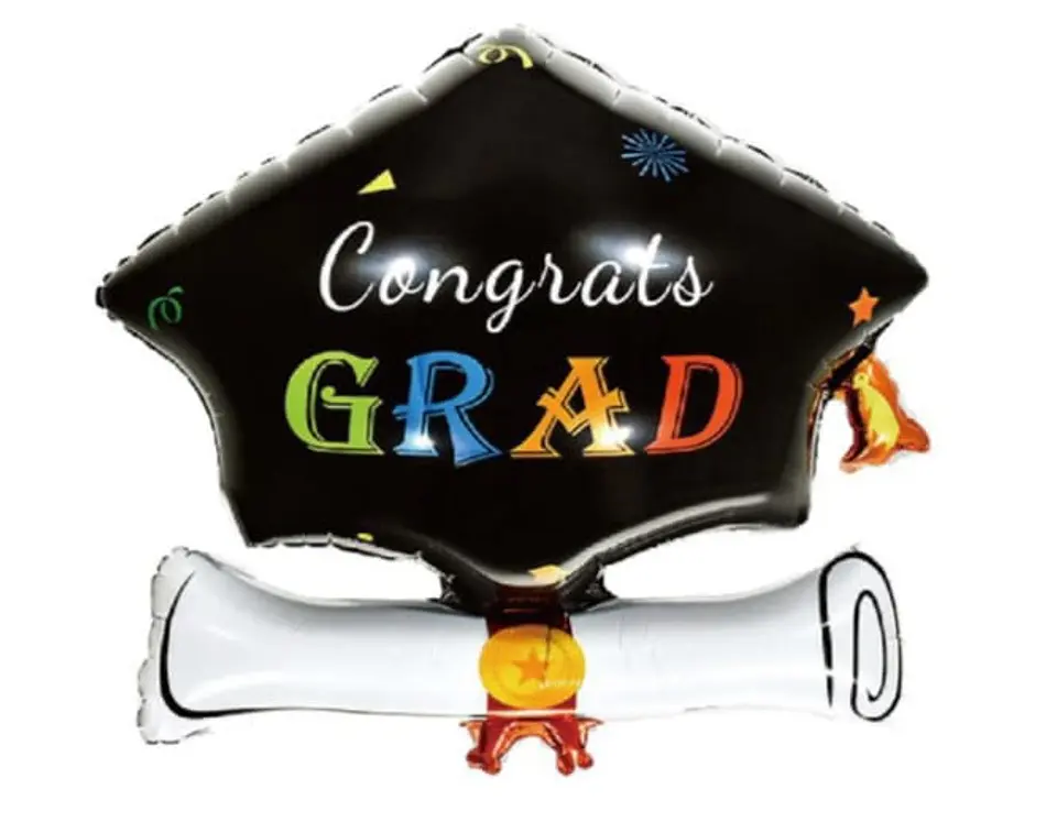 Globo metálico graduación  1