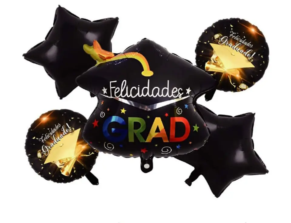 Set de globos decorativos graduación 1