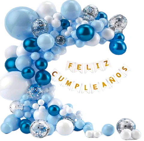 Pack celeste blanco