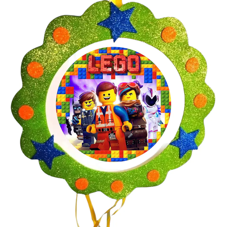 Piñata cumpleaños lego 1