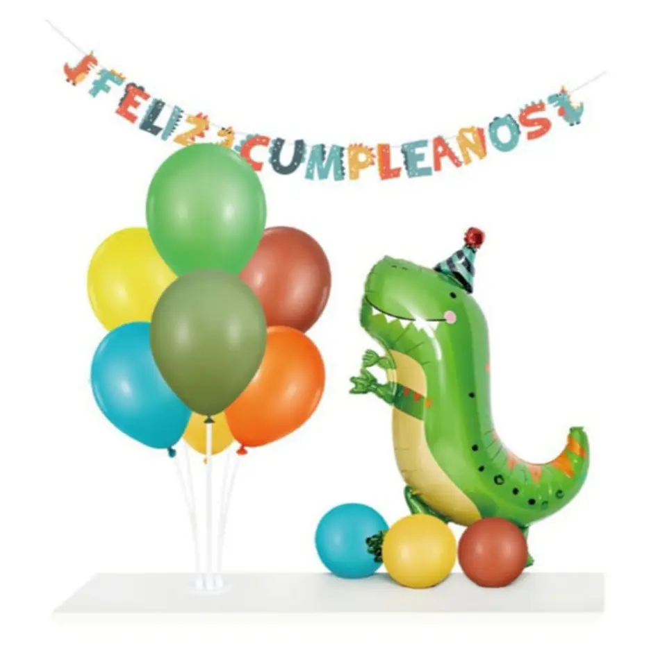 Pack guirnalda pedestal y globos 1
