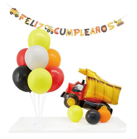 Pack guirnalda pedestal y globos