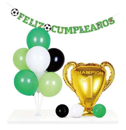 Pack guirnalda pedestal y globos