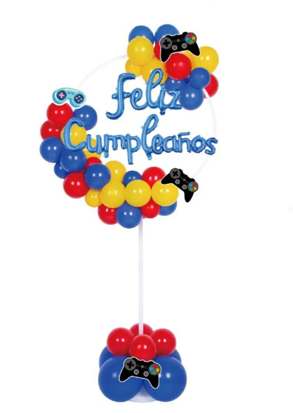 Arco de globos decorativo temática videojuegos 1