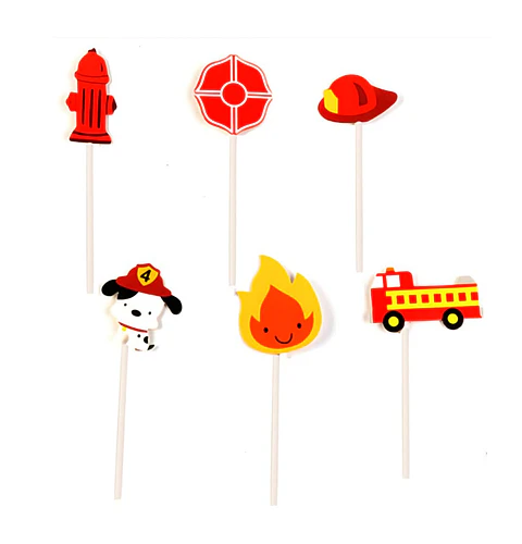 Topper para torta Bomberos