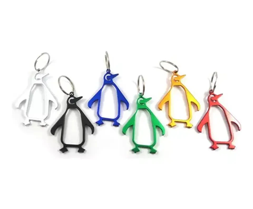 Llaveros destapador pingüino 12 unidades 1